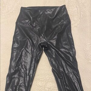 Black Faux Leather Leggings